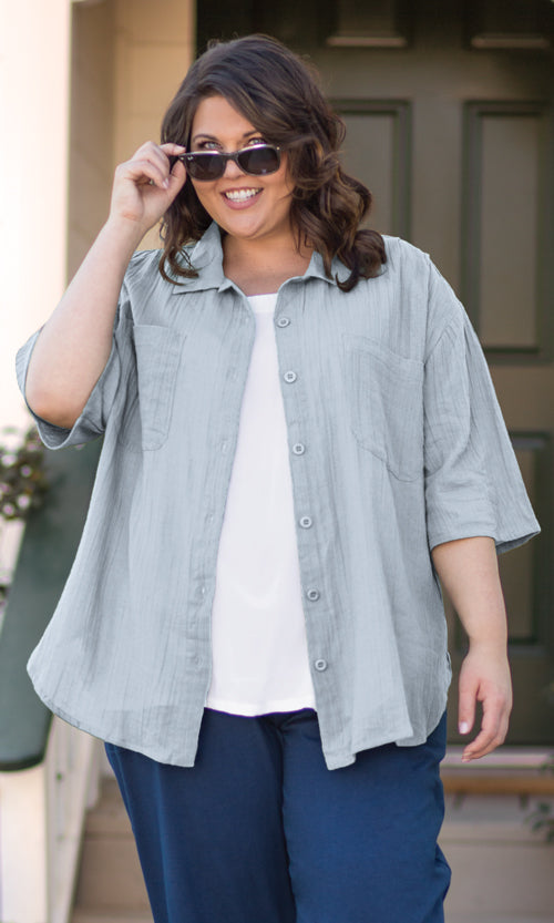 Short Sleeve Oversize Shirt