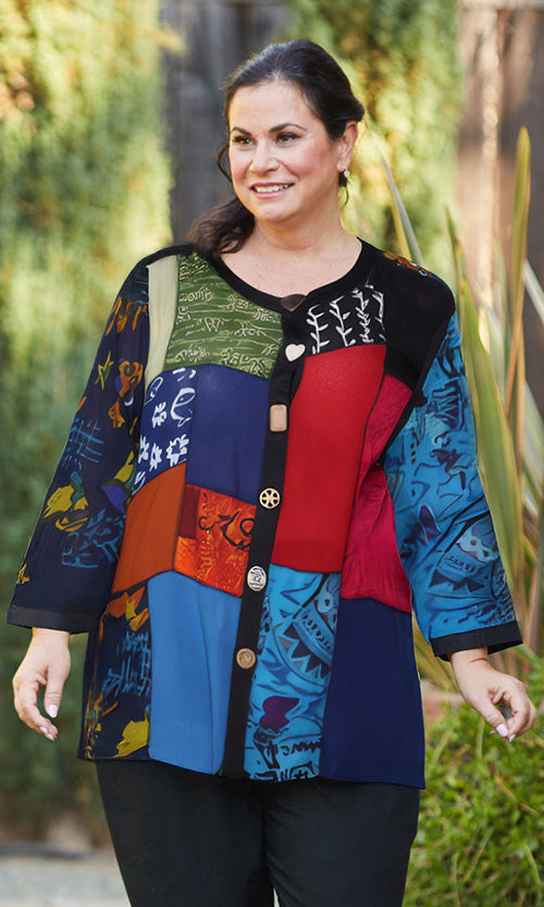 Pearsall Patchwork Blouse