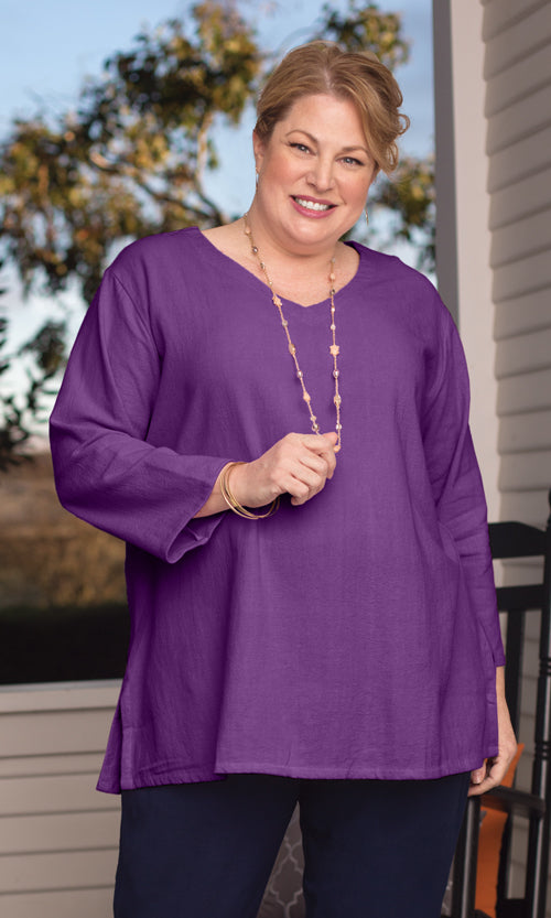 Crinkle Cotton Tunic
