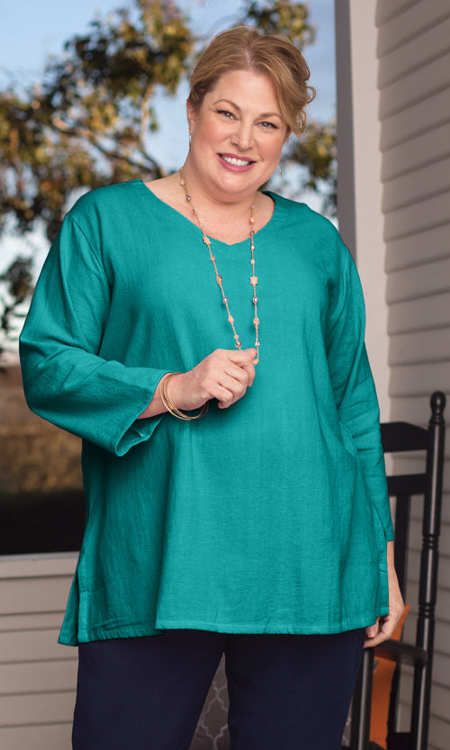 Crinkle Cotton Tunic