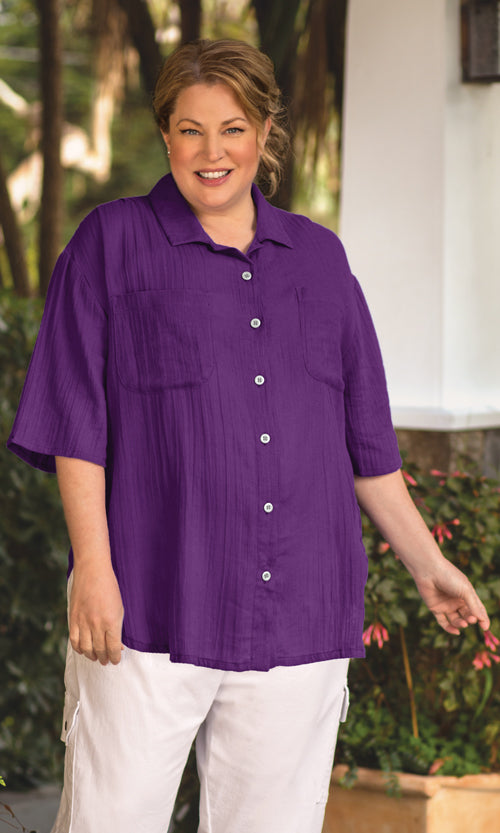 Short Sleeve Oversize Shirt