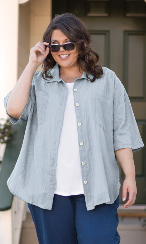 Short Sleeve Oversize Shirt