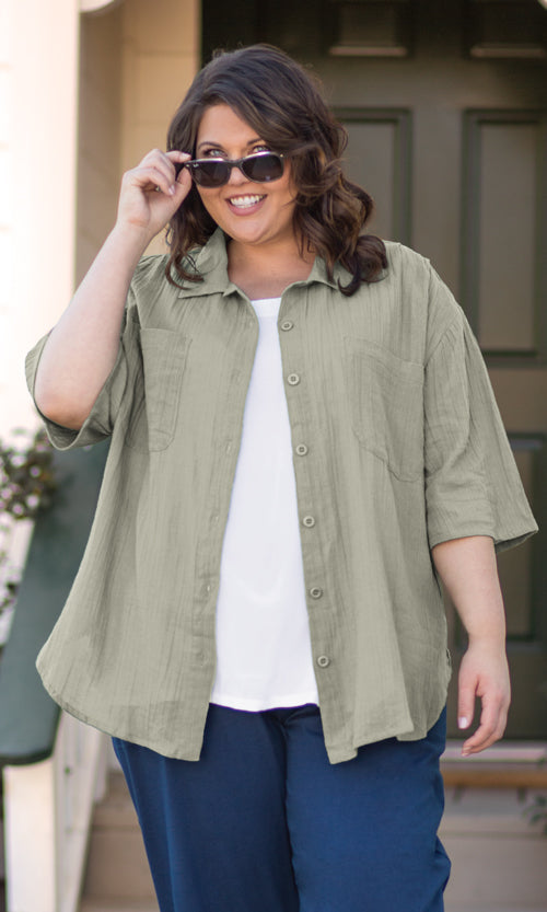 Short Sleeve Oversize Shirt