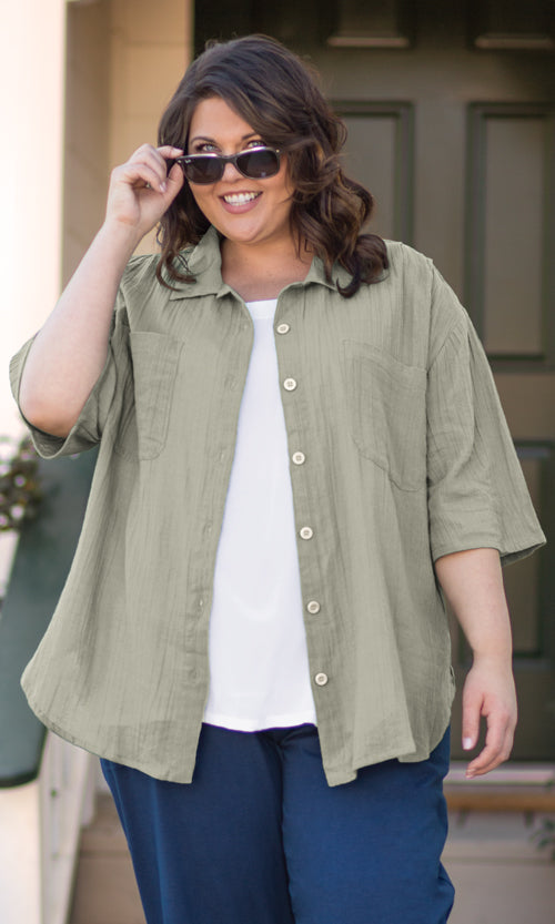 Short Sleeve Oversize Shirt