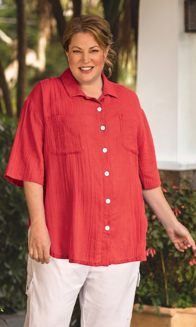 Short Sleeve Oversize Shirt