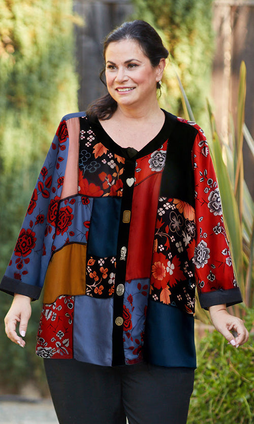 Pearsall Patchwork Blouse