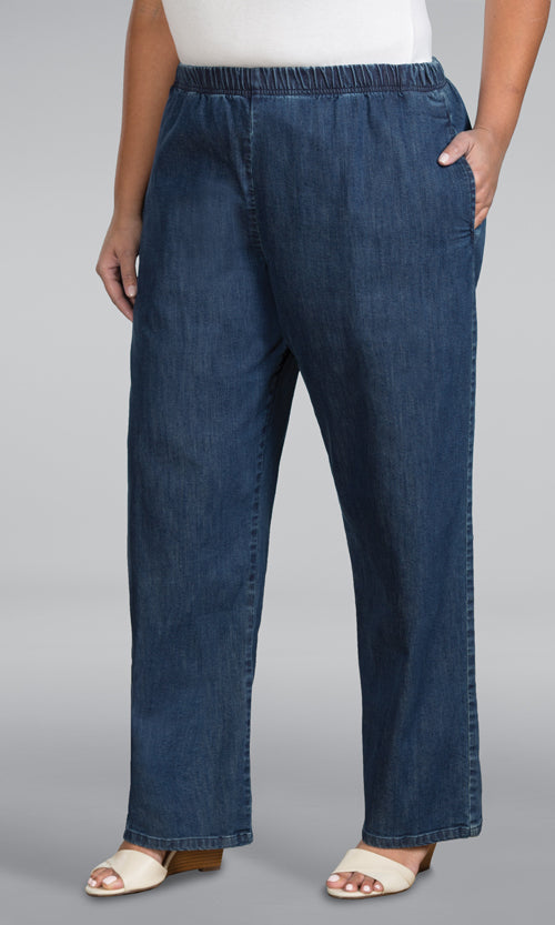 Wide Leg Lightweight Denim