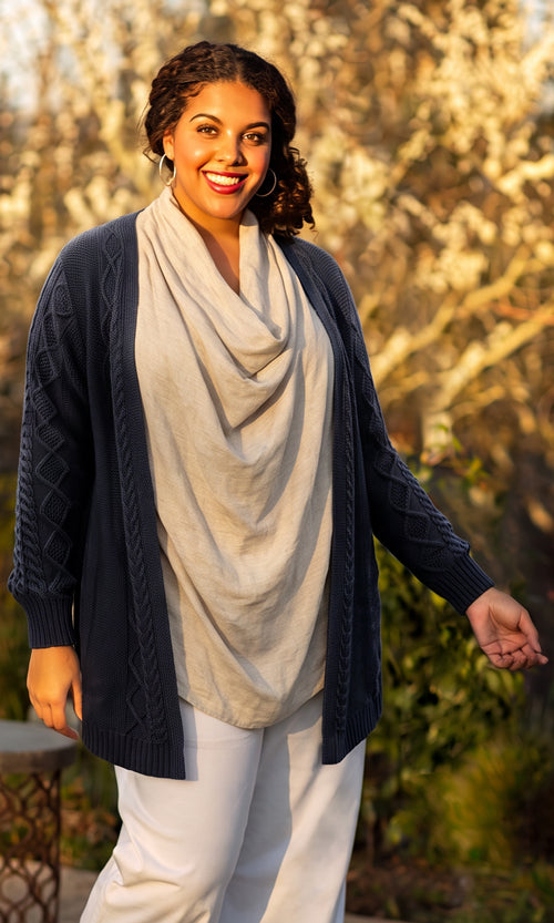 Cable Sweater Cardigan
