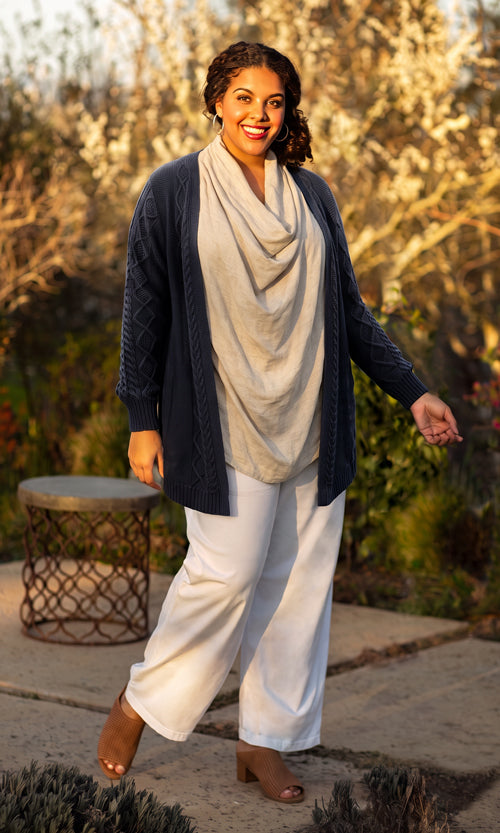 Cable Sweater Cardigan