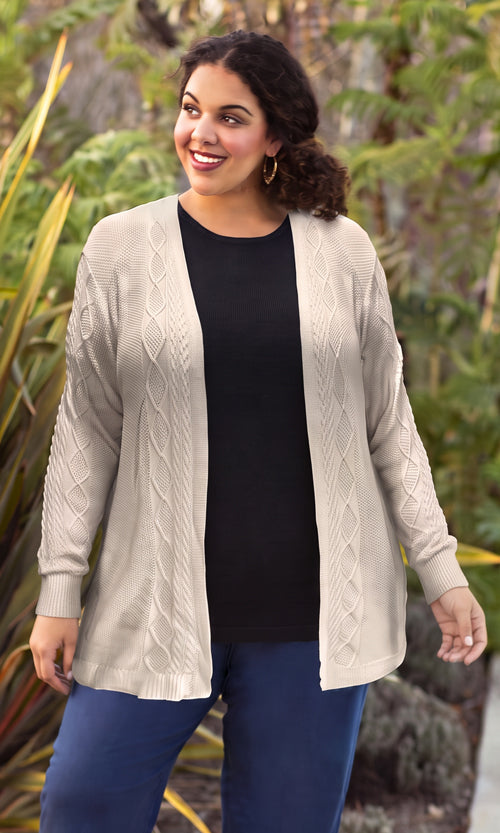 Cable Sweater Cardigan