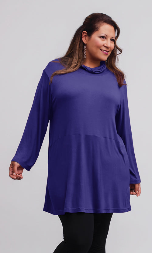 Cowl Neck Turtleneck Tunic