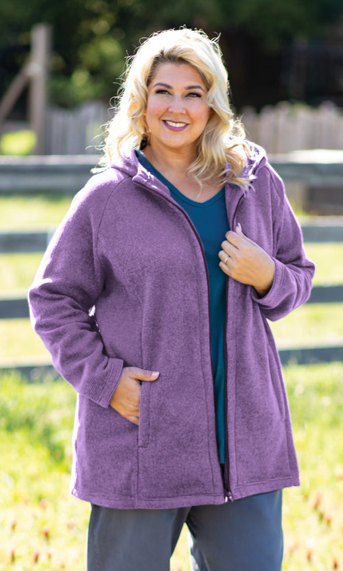 Lyddie Hooded Zip Up Fleece Jacket